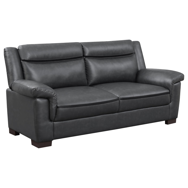 Coaster Furniture Arabella 506591 Upholstered Padded Arm Sofa - Grey IMAGE 1
