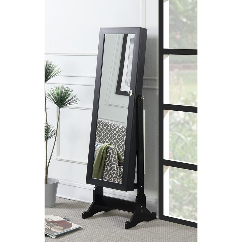 Coaster Furniture Tutuola 904039 Cheval Mirror with Jewelry Storage - Black IMAGE 3