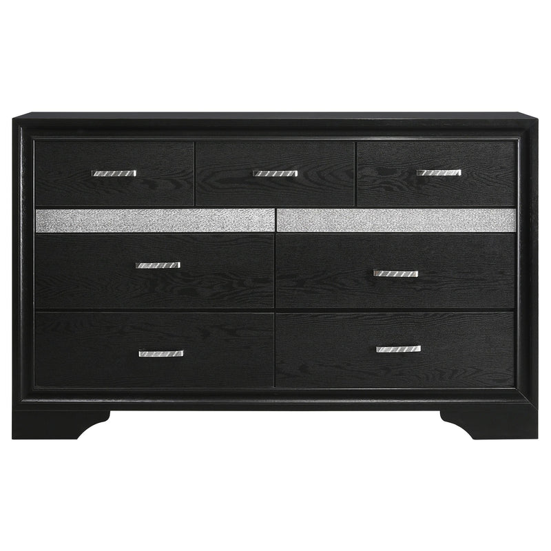 Coaster Furniture Miranda 206363 7-Drawer Dresser - Black IMAGE 2