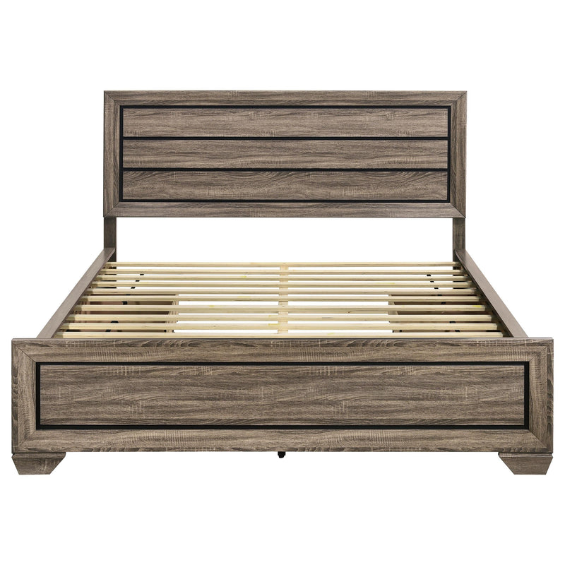 Coaster Furniture Kauffman 204190KW Wood California King Storage Panel Bed - Washed Taupe IMAGE 5