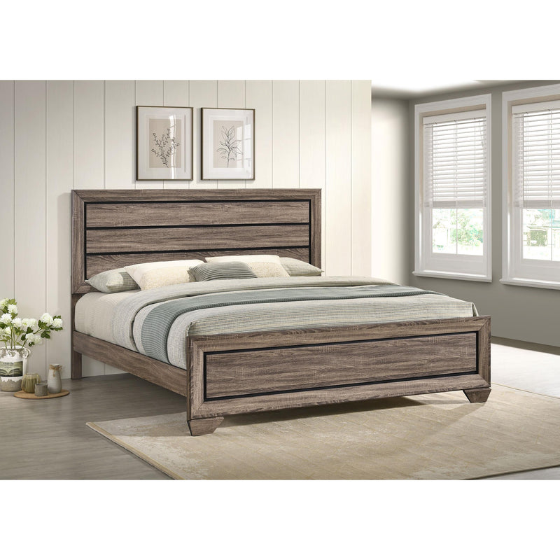 Coaster Furniture Kauffman 204191KE Wood Eastern King Panel Bed - Washed Taupe IMAGE 6