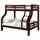 Furniture of America Solpine CM-BK618EX Twin/Full Bunk Bed IMAGE 1