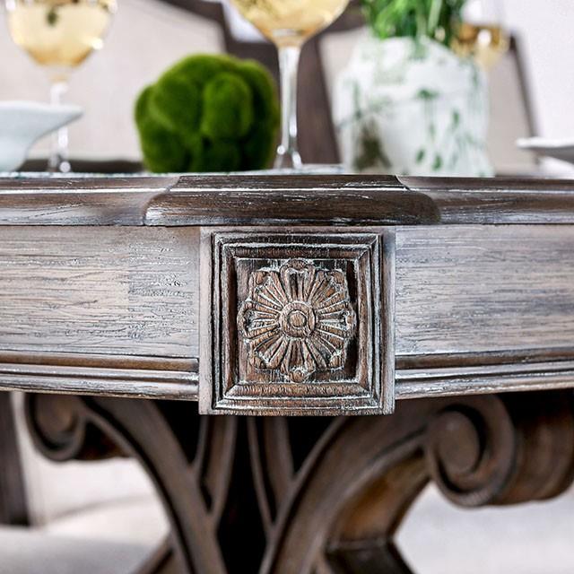 Furniture of America Arcadia Dining Table with Trestle Base CM3150T-TABLE IMAGE 7