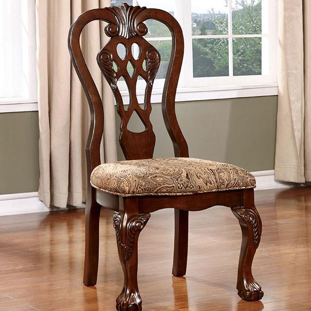 Furniture of America Elana Dining Table with Pedestal Base CM3212T-TABLE IMAGE 2