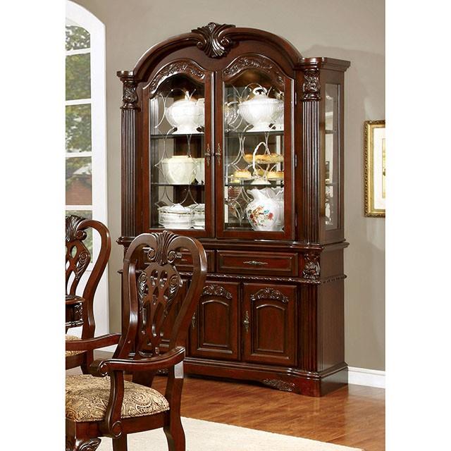 Furniture of America Elana Dining Table with Pedestal Base CM3212T-TABLE IMAGE 4