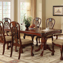 Furniture of America Georgetown Dining Table with Pedestal Base CM3222T-TABLE IMAGE 1