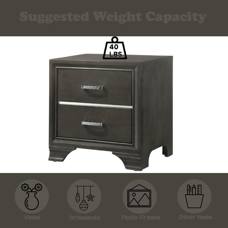 Calgary Furniture Emporium Carine II 2-Drawer Nightstand 26263 IMAGE 4