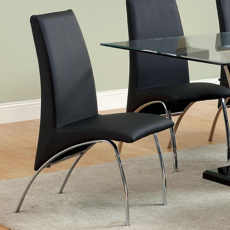 Furniture of America Wailoa CM8370BK-SC-2PK Side Chair IMAGE 2