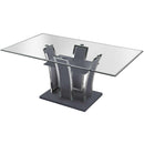 Furniture of America Glenview CM8372GY-T Dining Table, Gray IMAGE 1