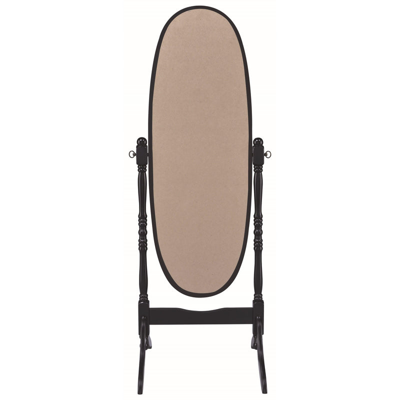 Coaster Furniture Foyet 950803 Wood Adjustable Full Length Cheval Mirror - Black IMAGE 4