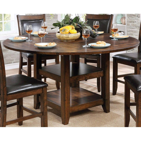 Furniture of America Meagan CM3152RPT Round Counter Height Table IMAGE 1