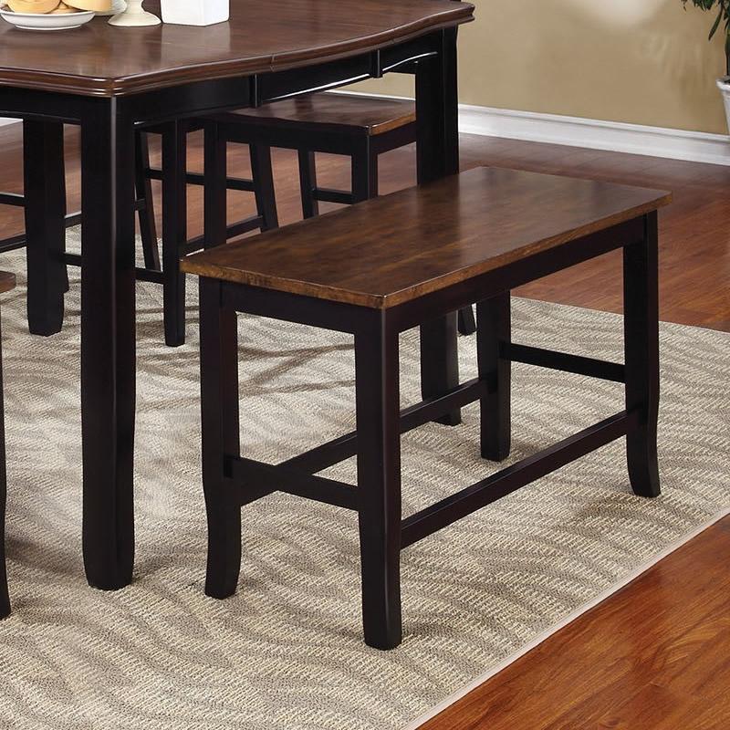 Furniture of America Dover Counter Height Bench CM3326BC-PBN IMAGE 2