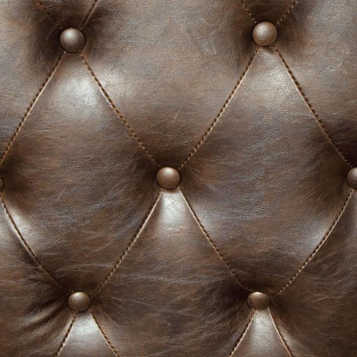  Furniture of America Vaugh Stationary Leather Accent Chair CM-AC6801BR IMAGE 4