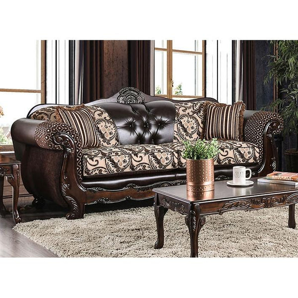 Furniture of America Quirino Stationary Fabric Sofa SM6416-SF IMAGE 1