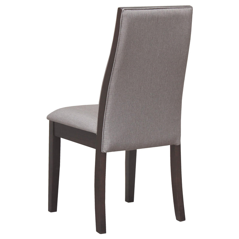 Coaster Furniture Spring Creek 106583 Upholstered Dining Chair - Taupe (Set of 2) IMAGE 3