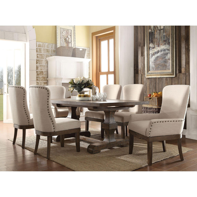 Calgary Furniture Emporium Landon Dining Table with Trestle Base 60737 IMAGE 7
