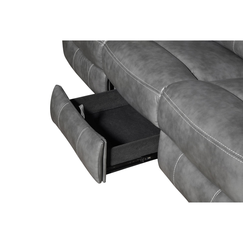Coaster Furniture Conrad 650354 Upholstered Padded Arm Motion Sofa - Grey IMAGE 12