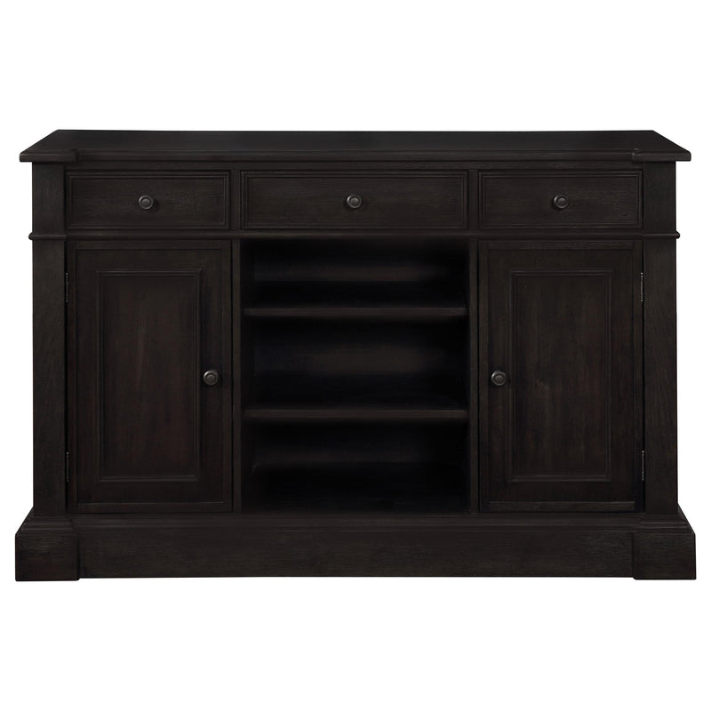 Coaster Furniture Phelps 121235 2-door Sideboard Buffet Cabinet - Distressed Noir IMAGE 2