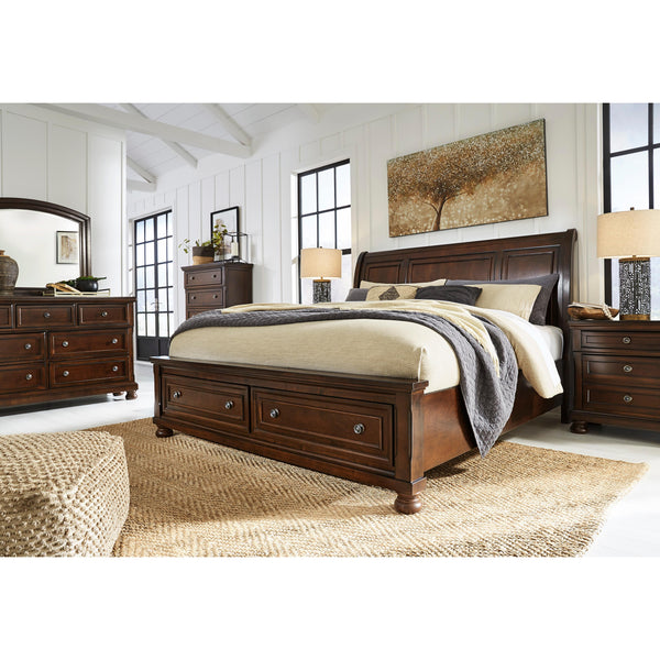  Millennium Porter B697B27 7 pc King Sleigh Storage Bedroom Set IMAGE 1