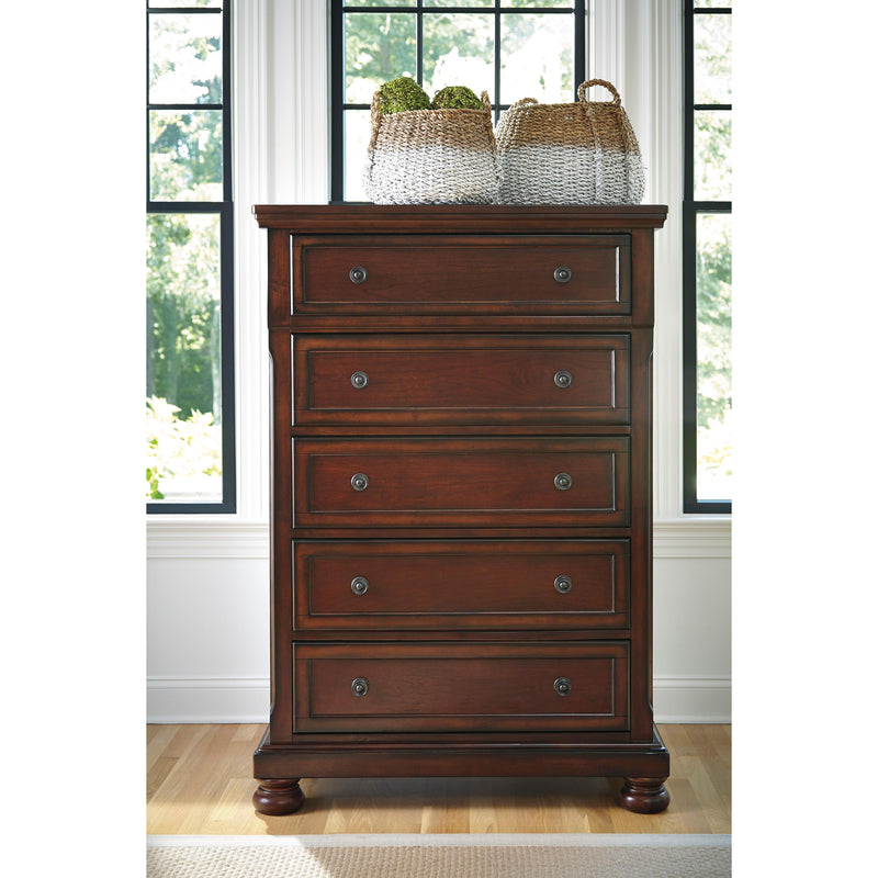  Millennium Porter B697B27 7 pc King Sleigh Storage Bedroom Set IMAGE 4