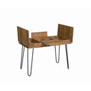 Coaster Furniture Sheeran 802011 47-inch Writing Desk with Storage - Rustic Amber IMAGE 2