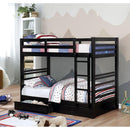 Furniture of America California CM-BK588T-BK Twin/Twin Bunk Bed IMAGE 1