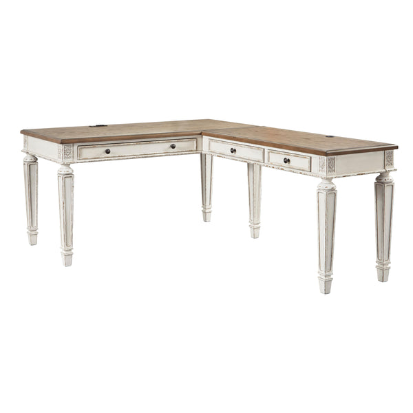  Signature Design by Ashley Realyn H743H1 2 pc Home Office Desk IMAGE 1