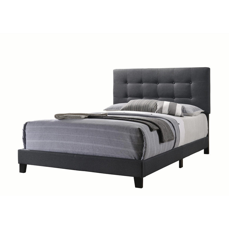 Coaster Furniture Mapes 305746F Upholstered Full Panel Bed - Charcoal IMAGE 1
