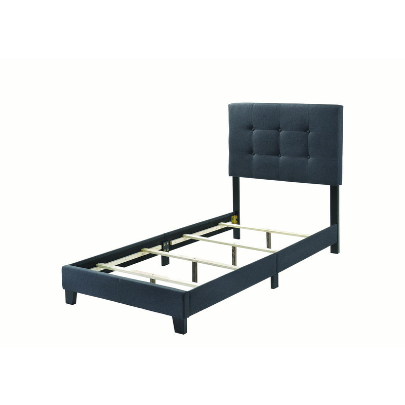 Coaster Furniture Mapes 305746T Upholstered Twin Panel Bed - Charcoal IMAGE 2