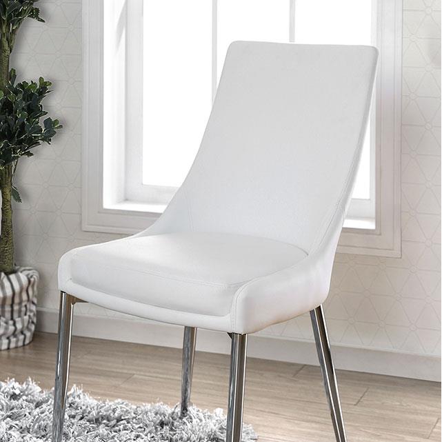 Furniture of America Izzy CM3384WH-SC-2PK Side Chair IMAGE 3