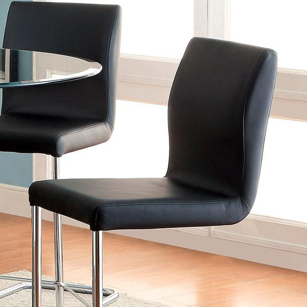 Furniture of America Lodia CM3825BK-PC-2PK Counter Height Chair IMAGE 1