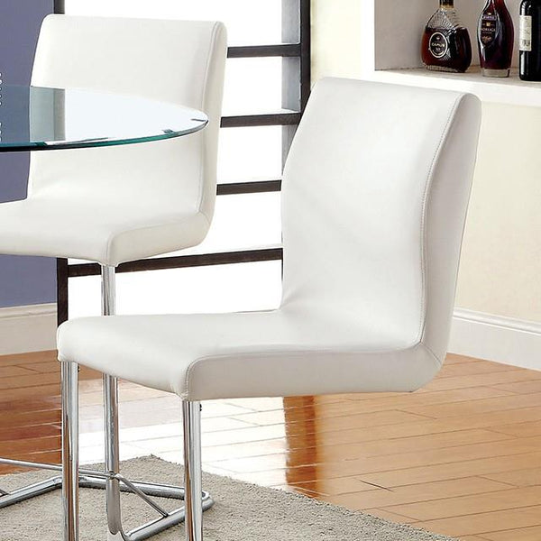 Furniture of America Lodia CM3825WH-PC-2PK Counter Height Chair IMAGE 1
