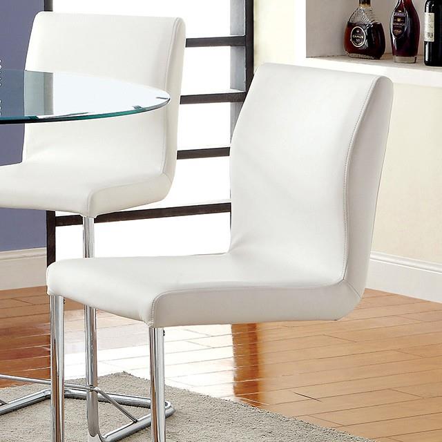 Furniture of America Lodia CM3825WH-PC-2PK Counter Height Chair IMAGE 1