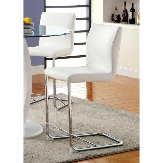 Furniture of America Lodia CM3825WH-PC-2PK Counter Height Chair IMAGE 2