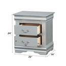 Calgary Furniture Emporium Louis Philippe III 2-Drawer Nightstand 26703 IMAGE 12