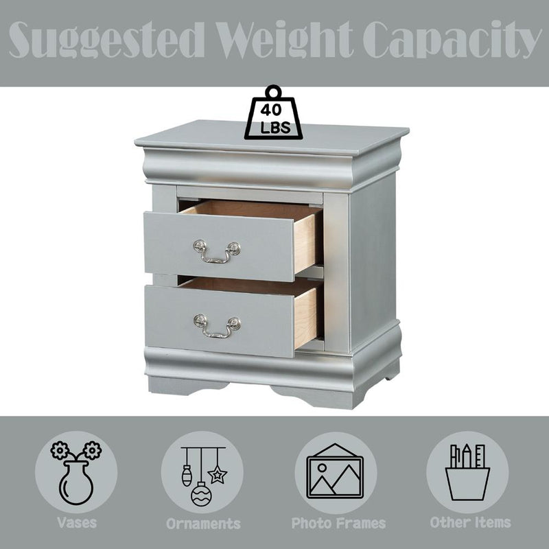 Calgary Furniture Emporium Louis Philippe III 2-Drawer Nightstand 26703 IMAGE 13