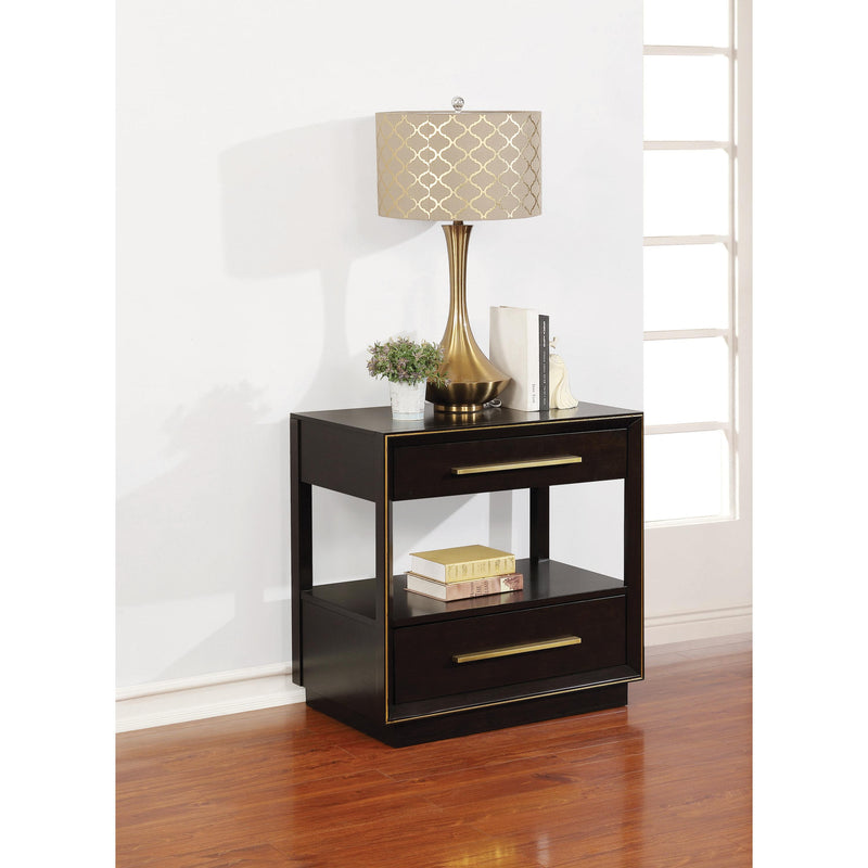 Coaster Furniture Durango 223262 2-Drawer Nightstand - Smoked Peppercorn IMAGE 7
