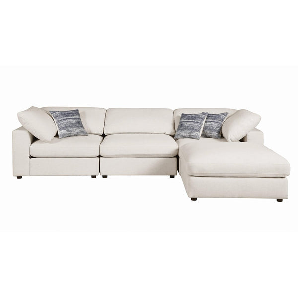 Coaster Furniture Serene 5513 4 pc Sectional (Beige) IMAGE 1