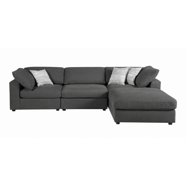 Coaster Furniture Serene 5513 4 pc Sectional (Charcoal) IMAGE 1