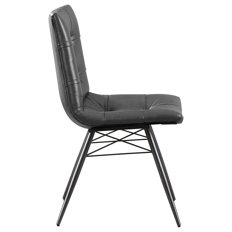Coaster Furniture Aiken 110302 Upholstered Dining Side Chair - Charcoal IMAGE 8