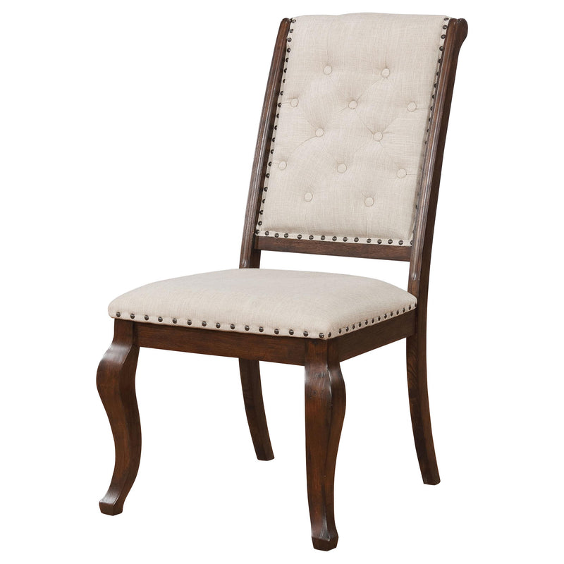 Coaster Furniture Brockway 110312 Upholstered Dining Chair - Barley Java IMAGE 3