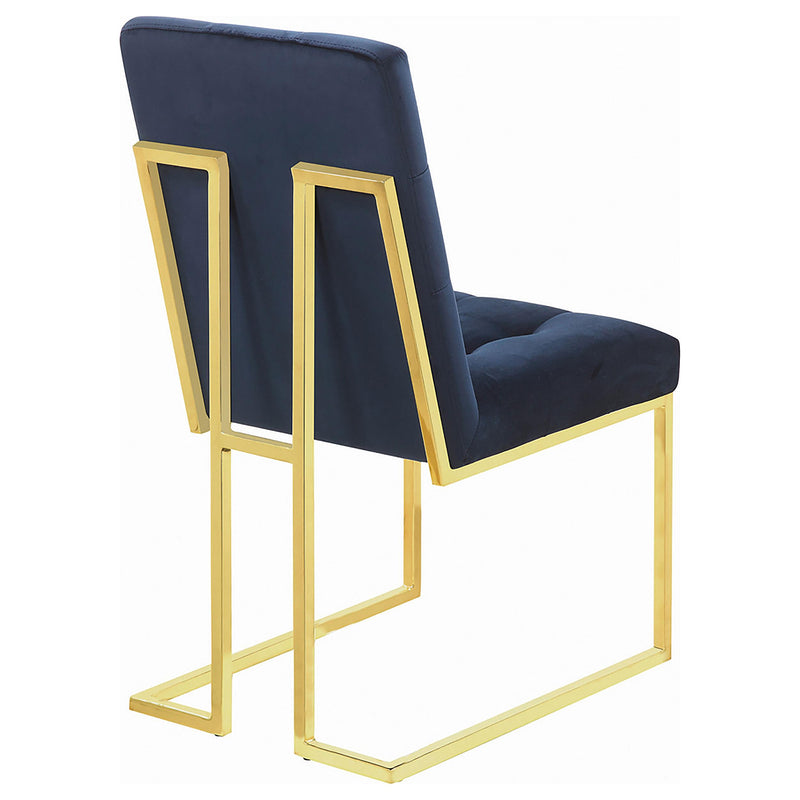 Coaster Furniture Cisco 192493 Velvet Upholstered Dining Side Chair - Gold IMAGE 7