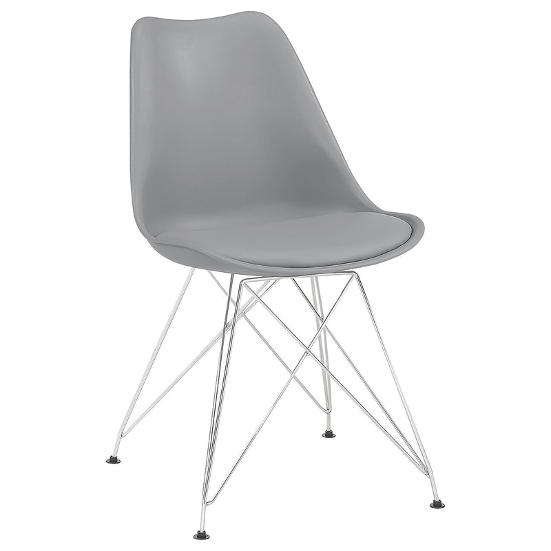 Coaster Furniture Juniper 110262 Polypropylene Dining Side Chair - Grey IMAGE 1
