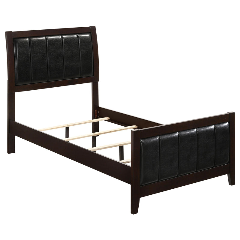 Coaster Furniture Carlton 202091T Wood Twin Panel Bed - Cappuccino IMAGE 1