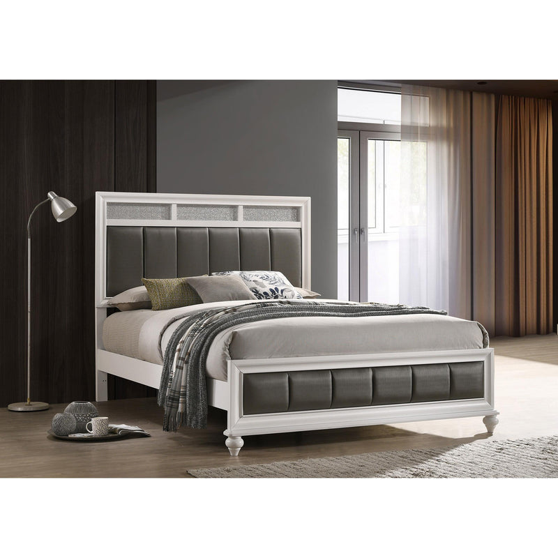Coaster Furniture Barzini 205891Q Wood Queen Panel Bed - White IMAGE 7