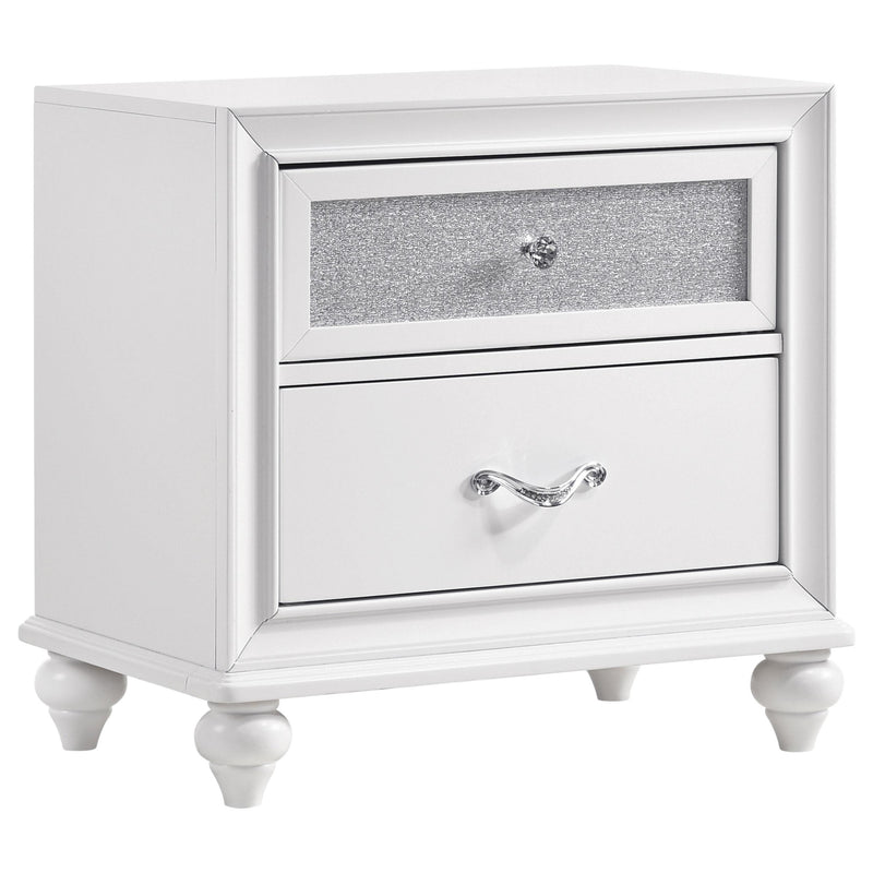 Coaster Furniture Barzini 205892 2-Drawer Nightstand - White IMAGE 1