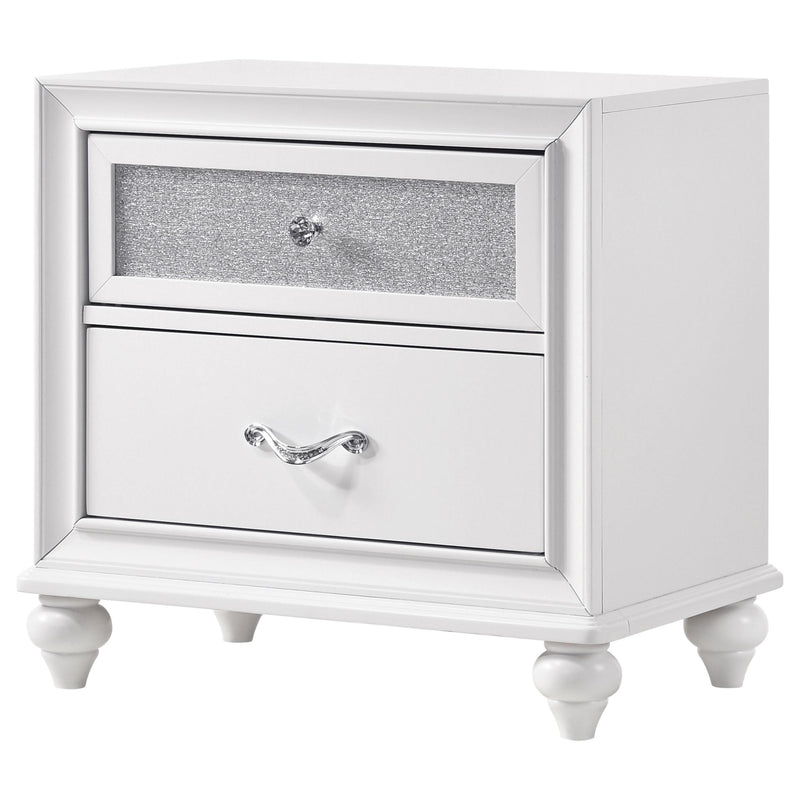 Coaster Furniture Barzini 205892 2-Drawer Nightstand - White IMAGE 3