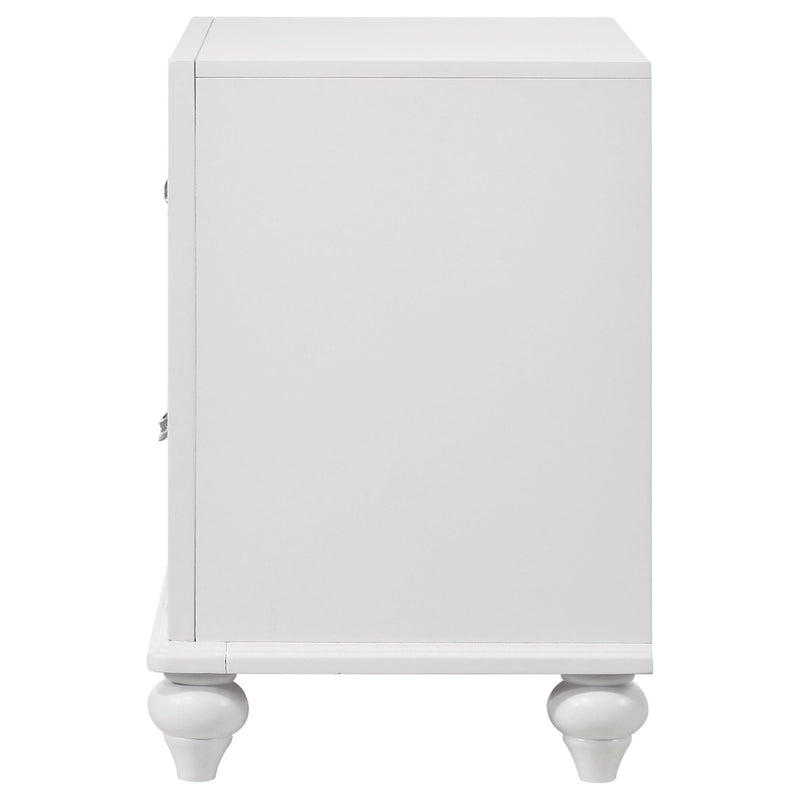 Coaster Furniture Barzini 205892 2-Drawer Nightstand - White IMAGE 4