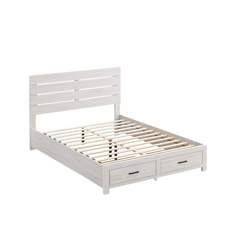 Coaster Furniture Brantford 207050KE Wood Eastern King Storage Panel Bed - Coastal White IMAGE 2