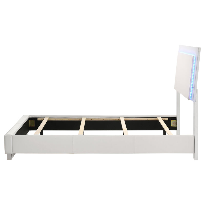 Coaster Furniture Felicity 203500T Wood Twin LED Panel Bed - White High Gloss IMAGE 6